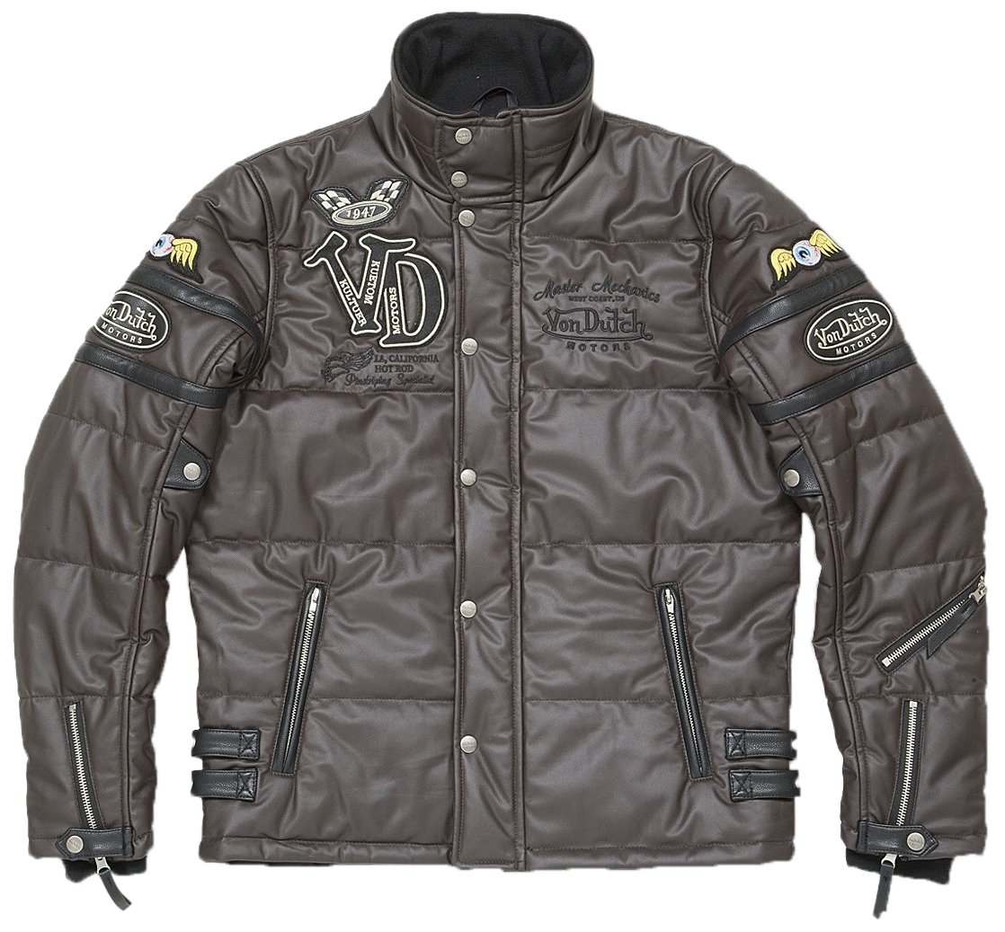Von Dutch Motors ライダースジャケット Amazon | ボンダッチ(VonDutch) フェイクレザージャケット BLACK